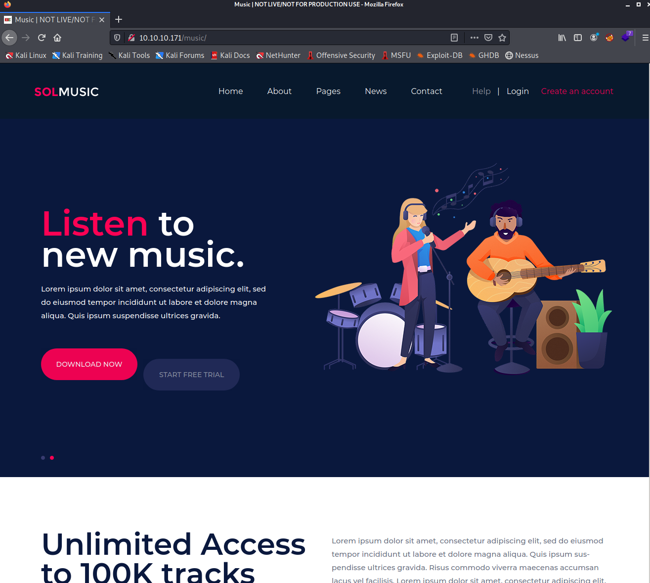 /music Webpage