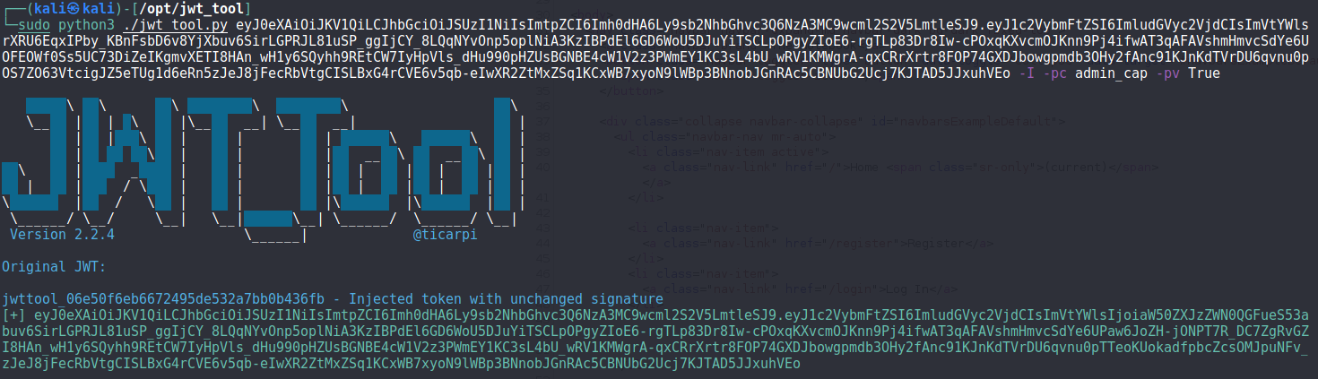 jwt_tool Admin True