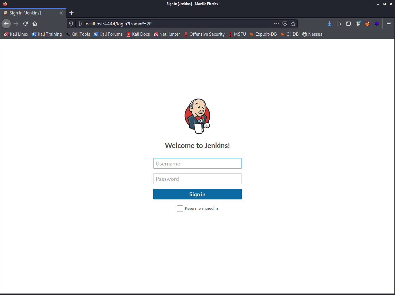 Jenkins Login